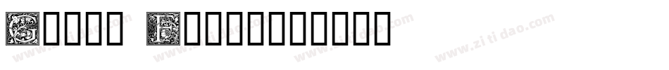 Goudy Fancy字体转换